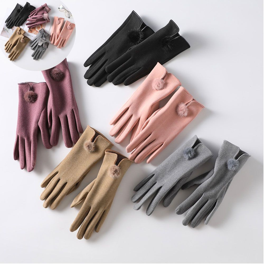 Touch Screen Gloves - Kış eldiven kadın artı kadife yastıklı