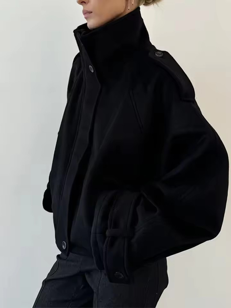 Kadınlar için Vintage Bol Kesi - Wool Coat Peacoat incelemesi ve fiyatı