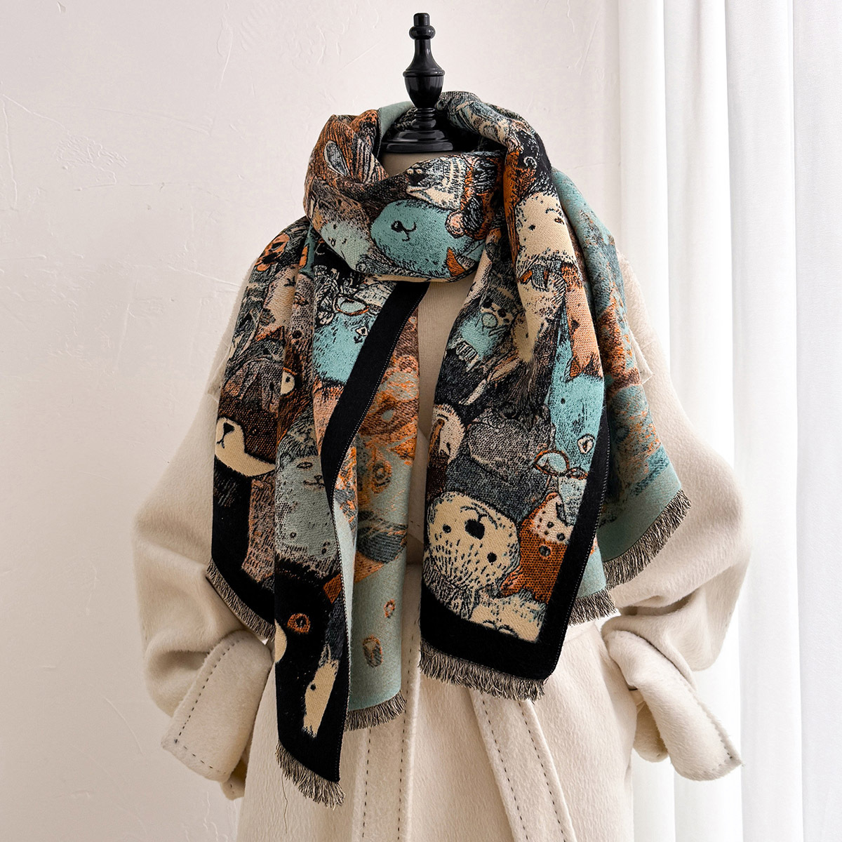 Kadınlar için İmitasyon Kaşmir - Cashmere Pashmina Wrap incelemesi ve fiyatı