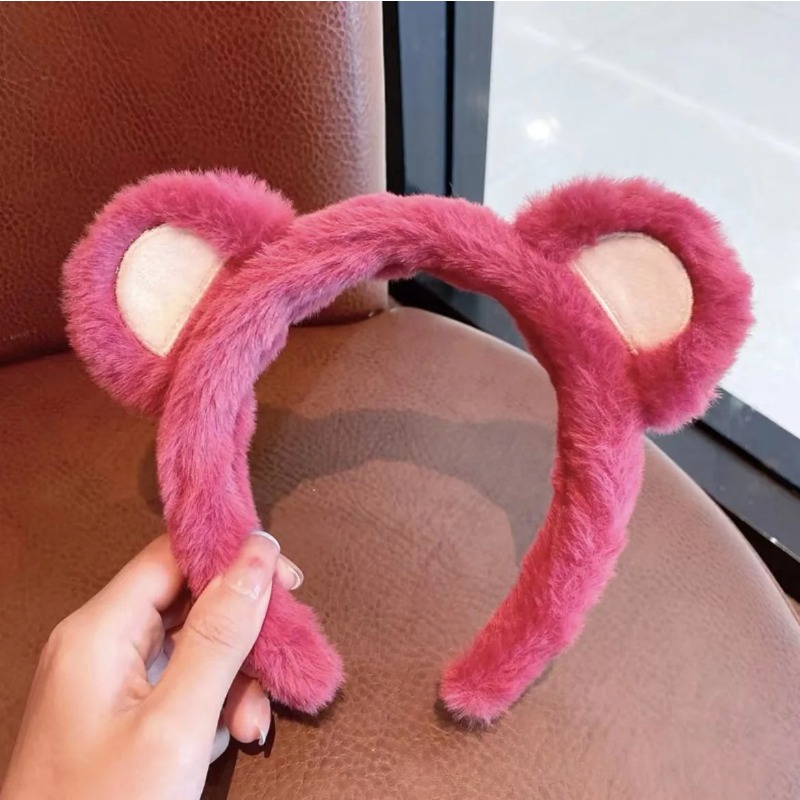 1-5 adet sevimli çilek ayı pel - Winter Headband Fleece incelemesi ve fiyatı