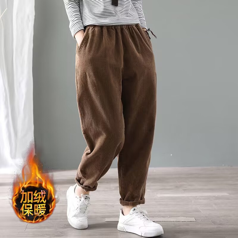 Kadınlar İçin Korduroy Harem P - Corduroy Pant Warm incelemesi ve fiyatı