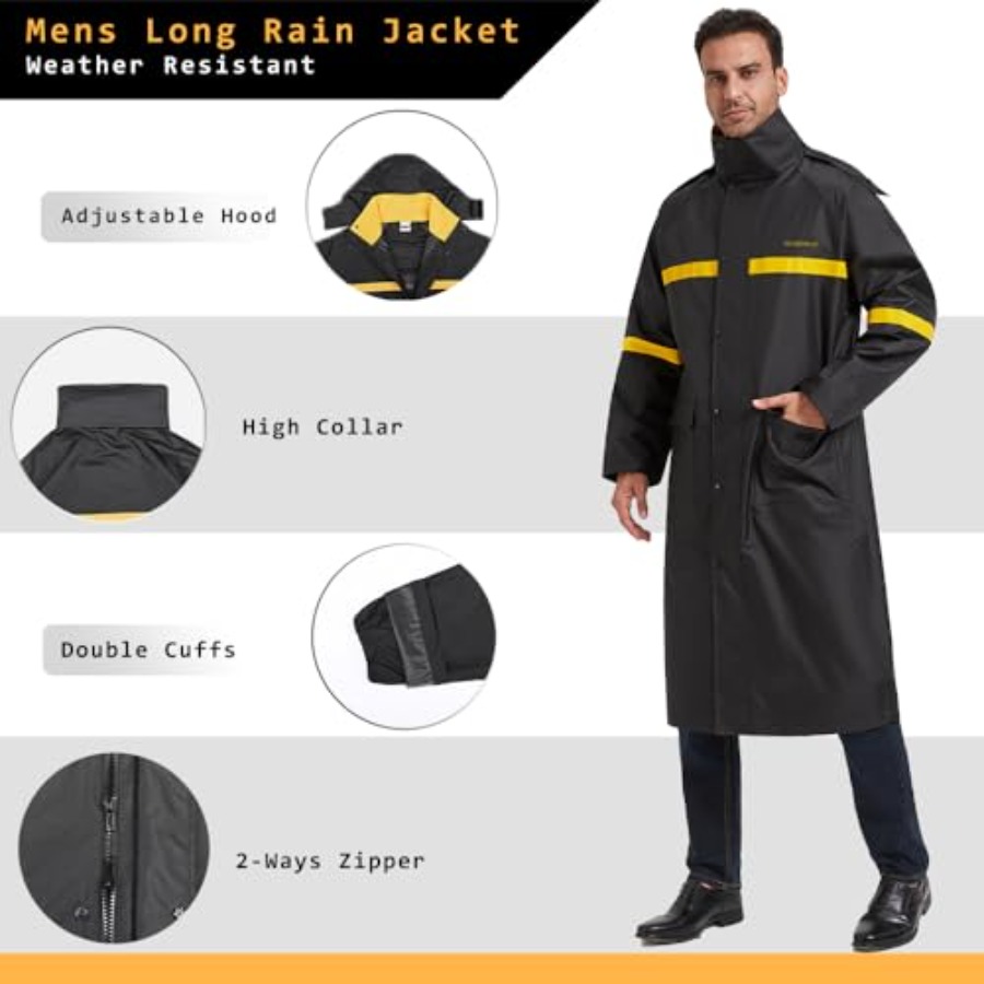 Erkekler İçin Uzun Yağmurlukla - Down Jacket Packable incelemesi ve fiyatı